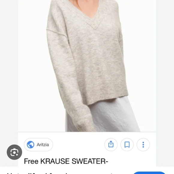 Aritzia Charcoal Krause Alpaca Blend Sweater - Picture 2 of 11